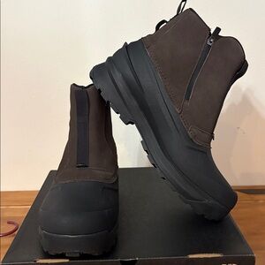 The North Face NIB Chilkat VZip Dark Brown and Black Snow Rain Boots Size 14